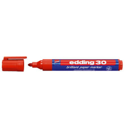 Edding 30 Brilliant marqueur indélébile Pointe ogive Rouge 1 pièce(s)