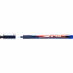 Edding 1800, Bleu, Ultra-fin, Bleu, Plastique, Rond, 0,7 mm