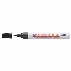 Edding 8300, Noir, Pointe ogive, Noir, Blanc, 1,5 mm, 3 mm, Verre, Métal, Plastique, Bois