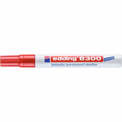 Edding 8300 marqueur indélébile Pointe ogive Rouge 1 pièce(s)