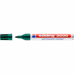 Edding 4-3000004, Vert, Pointe ogive, 1,5 mm, 3 mm, Carton, Vitrocéramique, Béton, Feuille, Verre, Fer, Cuir, Métal, Papier,  ...