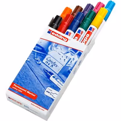 Edding 3300, Noir, Bleu, Marron, Vert, Bleu clair, Orange, Rose, Violet, Rouge, Jaune, Pointe biseautée, Aluminium, 1 mm, 5 m ...