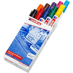 Edding 3300 marqueur indélébile Pointe biseautée Noir, Bleu, Marron, Vert, Bleu clair, Orange, Rose, Violet, Rouge, Jaune 10 pièce(s)