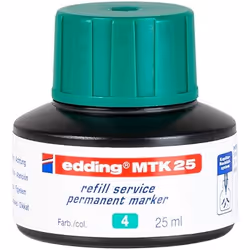 Edding MTK 25, Vert, 25 ml, edding 21, 22, No.1, 400, 3000, 3300, 1 pièce(s)