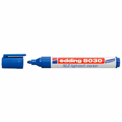 Edding 8030 NLS High-Tech, Bleu, Pointe ogive, Plastique, 1,5 mm, 3 mm, Métal