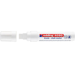 Edding 4090 marqueur à craie liquie Ciseau Blanc 5 pièce(s)