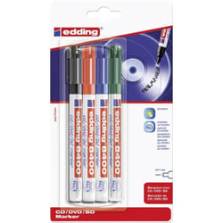 edding Marqueurs à CD/DVD/BD 4 pcs Multicolore 8400