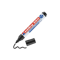 Liderpapel - Marqueur Tableau Blanc Plastique 660 Noir - Pointe Ronde