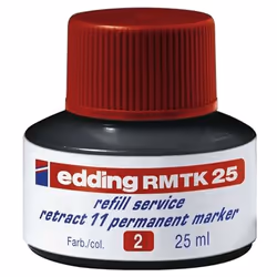 Edding RMTK 25, Rouge, Multicolore, 25 ml, Edding retract 11, 1 pièce(s)