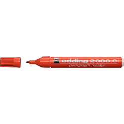 Edding 4-2000C002, Rouge, Rouge, Rond, 3 mm, 1,5 mm, Allemagne