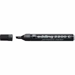 Edding E-2200C, Pointe biseautée, Noir, Métal, 1 mm, 5 mm