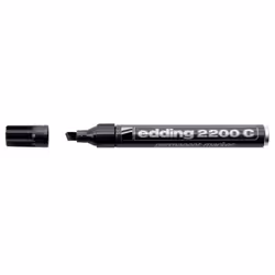 Edding 4-2200C 001, Noir, Pointe biseautée, Noir, Aluminium, 1,5 mm, 3 mm