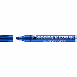 Edding 4-2200C 003, Bleu, Pointe biseautée, Bleu, Aluminium, 1 mm, 5 mm