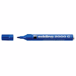 Edding 4-2000C 003, Bleu, Pointe biseautée, Bleu, Aluminium, 1,5 mm, 3 mm