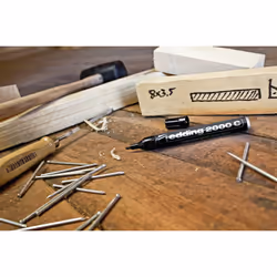 Edding 2000C/4 Permanent Marker Bullet Tip 1.5-3mm Line Assorted Ref 4-2000C-4 [Pack 4] - Vue supplémentaire 4