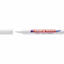 Edding 8200, Blanc, Blanc, Pointe ogive, Rectangle, 2 mm, 4 mm
