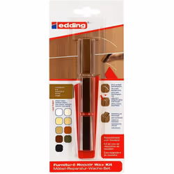 Cire de réparation pour meubles 8901 noyer, blister de 3 Montant du contenu: 5 pièce par Pack Hauteur 20 mm Largeur 90 mm Lon ...