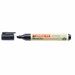 Edding 22 EcoLine, Noir, Pointe biseautée, Polypropylène (PP), Multicolore, 1 mm, 5 mm