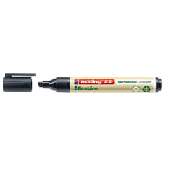 Edding 22 EcoLine marqueur indélébile Pointe biseautée Noir