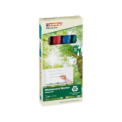 Edding 28-E4 marqueur indélébile Pointe fine Noir, Bleu, Vert, Rouge 4 pièce(s)