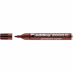 Marqueur Permanent - EDDING - 2000 C - Marron - 15-3 mm - Pointe Fine - Indélébile