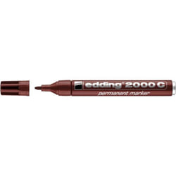 Marqueur Permanent - EDDING - 2000 C - Marron - 15-3 mm - Pointe Fine - Indélébile