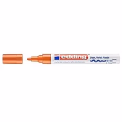 Edding 750, Orange, Orange, Blanc, 1 couleurs, Pointe ogive, Rond, 2 mm