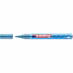 Edding 751, Bleu, Pointe ogive, Bleu, Rouge, Aluminium, Fin, 1 mm