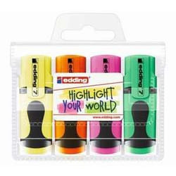 Set de Mini surligneurs Edding - Fluo - 4 pcs