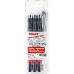 Edding 1800-2185 Stylos rétractables à encre gel Multicolore Noir 4 pièce(s)