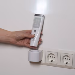 Veilleuse LED avec détecteur de mouvement Müller-Licht Casto 27700012 cylindrique LED blanc lumière du jour blanc