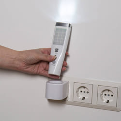 Veilleuse LED avec détecteur de mouvement Müller-Licht Casto 27700012 cylindrique LED blanc lumière du jour blanc
