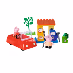 BIG -Bloxx PP Family Car, Voiture et garage, Peppa Pig, 1,6 an(s), Multicolore, Plastique