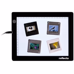 Reflecta LED Light Pad A5 Super Slim Cadre pour une seule photo Noir
