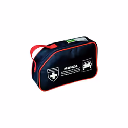 Trousse de premiers soins de la voiture >, DIN 13164 caractéristiques: • Trousse de premiers soins en nylon, bleu • Avec un f ...