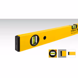 Stabila 02472, Au niveau du charpentier, 0,4 m, Jaune, 0,5 mm/m