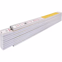 Stabila 14555, Hêtre, Métrique, cm, mm, Blanc, Jaune, cm/mm, III