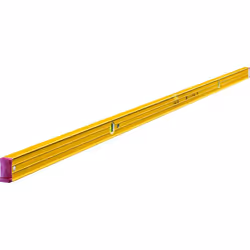 Stabila 15232, Au niveau du charpentier, 2,44 m, Jaune, 0,5 mm/m, Aluminium