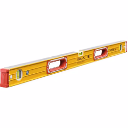 Stabila 15235, Au niveau du charpentier, 1 m, Rouge, Jaune, 0,5 mm/m, Aluminium