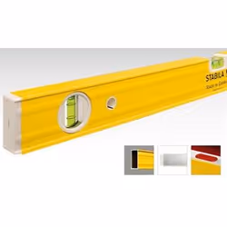 Stabila 80 AM, Au niveau du charpentier, 1,2 m, Jaune, 0,5 mm/m, Aluminium