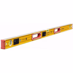 Stabila 196-2, Au niveau du charpentier, 1,22 m, Noir, Rouge, Jaune, 0,5 mm/m, Aluminium