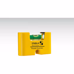 Stabila 18115, Niveau de poche, 0,07 m, Jaune, 1 mm/m, Plastique