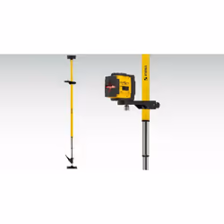Description générale Barre télescopique laser Stabila LT 30, conçue pour le positionnement des lasers rotatifs et à lignes. E ...