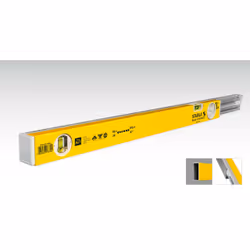 Stabila 80 T, Au niveau du charpentier, 0,63 m, Jaune, 0,5 mm/m, Aluminium