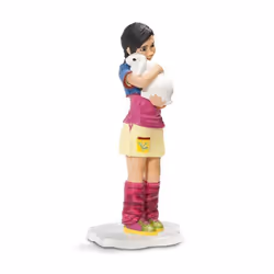 schleich Jeune Fille avec Lapin Nain, 3 an(s), Multicolore, Plastique