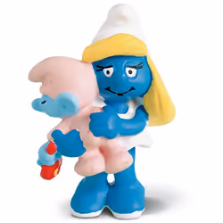 schleich Schtroumpfette avec Bébé, 3 an(s), Les Schtroumpfs, Bleu, Multicolore, Plastique