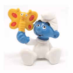 Figurine Schleich® Les Schtroumpfs - Bébé schtroumpf avec un papillon (20218)