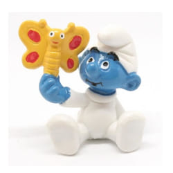 Figurine Schleich® Les Schtroumpfs - Bébé schtroumpf avec un papillon (20218)