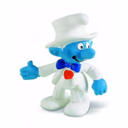 schleich Marié, 3 an(s), Les Schtroumpfs, Bleu, Blanc, Rouge, Plastique