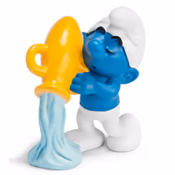 schleich Schtroumpf Verseau, 3 an(s), Les Schtroumpfs, Bleu, Blanc, Jaune, Plastique